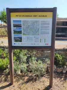 Panel informativo del sendero PR‑CV 176 Andilla – Oset – Alcublas