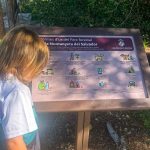 señalización de senderos naturales con atril interpretativo de Turamiza en el parque natural de Alzira